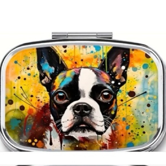 Portable Mirrored Medicine Case for Pockets & Purses NEW - Picture 4 of 15